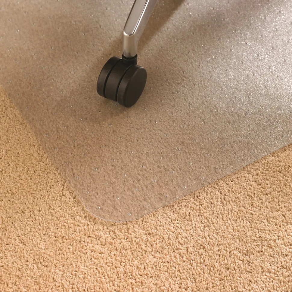 Floortex Advantagemat Carpet Chair Mat, 30" x 48", Designed for Low-Pile Carpet, Clear PVC (FC1175120EV)
