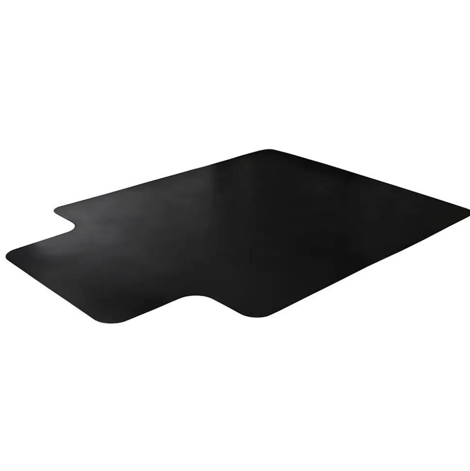 Floortex Advantagemat Chair Mat with Lip, 36" x 48", Designed for Low-Pile Carpet, Black Vinyl (FC113648LLBV)