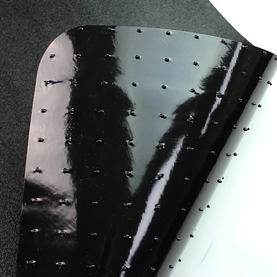 Floortex Advantagemat Chair Mat with Lip, 36" x 48", Designed for Low-Pile Carpet, Black Vinyl (FC113648LLBV)