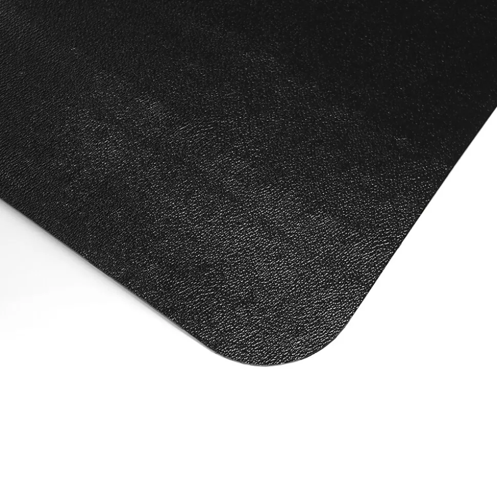Floortex Advantagemat Hard Floor Chair Mat with Lip, 45" x 53", Black Vinyl (FR124553HLBV)