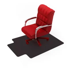 Floortex Advantagemat Hard Floor Chair Mat with Lip, 36" x 48", Black Vinyl (FC123648HLBV)