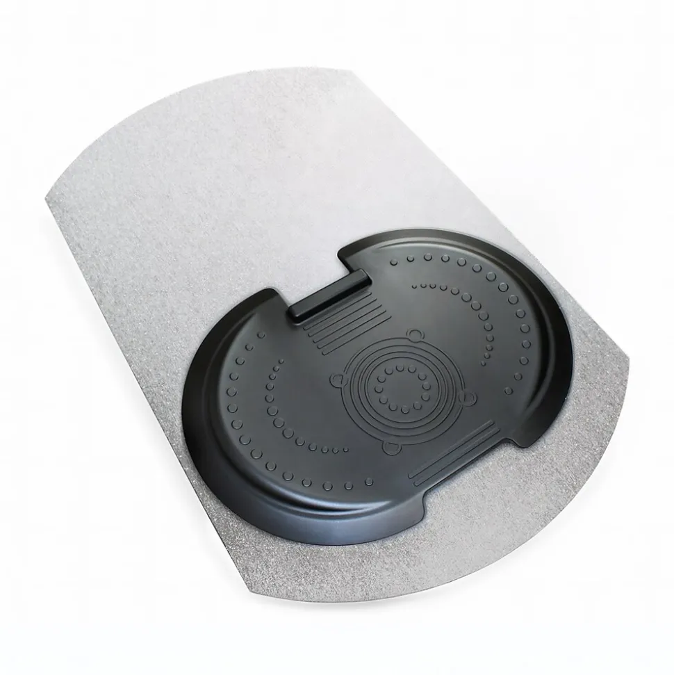 Floortex AFS-TEX 'Sit to Stand' 38" x 62" Rectangular Chair Mat for Carpets with Anti-Fatigue Mat, Polycarbonate (FCA11S)