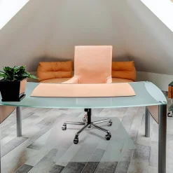 Floortex Cleartex Unomat Carpet & Hard Floor Chair Mat with Lip, 35