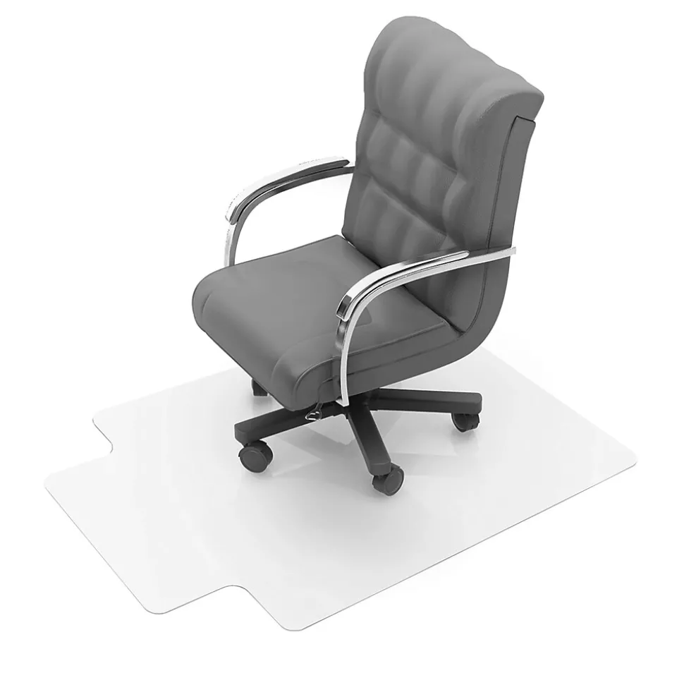 Floortex Computex Advantagemat Carpet Chair Mat with Lip, 36" x 48", Designed for Medium-Pile Carpet, Clear PVC (319226LV)