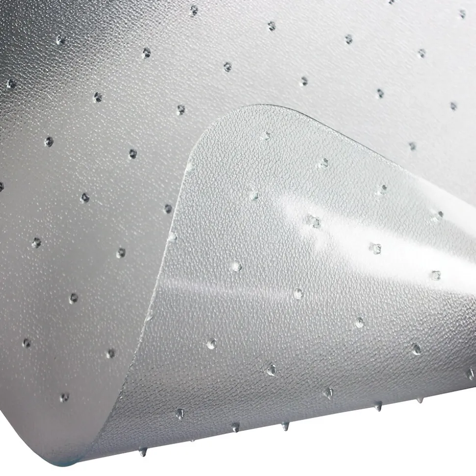 Floortex Computex Advantagemat Carpet Chair Mat with Lip, 36" x 48", Designed for Medium-Pile Carpet, Clear PVC (319226LV)