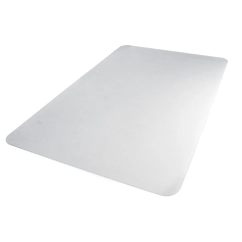 Floortex Ecotex BioPlus Carpet Chair Mat, 46" x 60", Clear Bio Based Polycarbonate (NRCMFLBG0004)