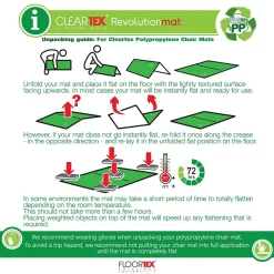 Floortex Revolutionmat Carpet Chair Mat, 46