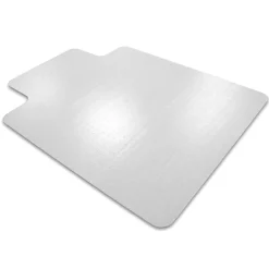 Floortex Ultimat Carpet Chair Mat with Lip, 48" x 60", Designed for Medium-Pile Carpet, Clear Polycarbonate (1115227LR)