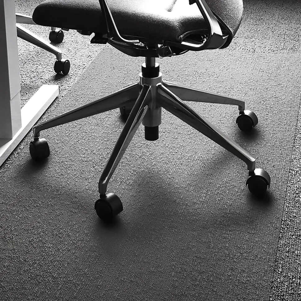 Floortex Ultimat Carpet Chair Mat, 48" x 118", Designed for Medium-Pile Carpet, Clear Polycarbonate (FR1130023ER)