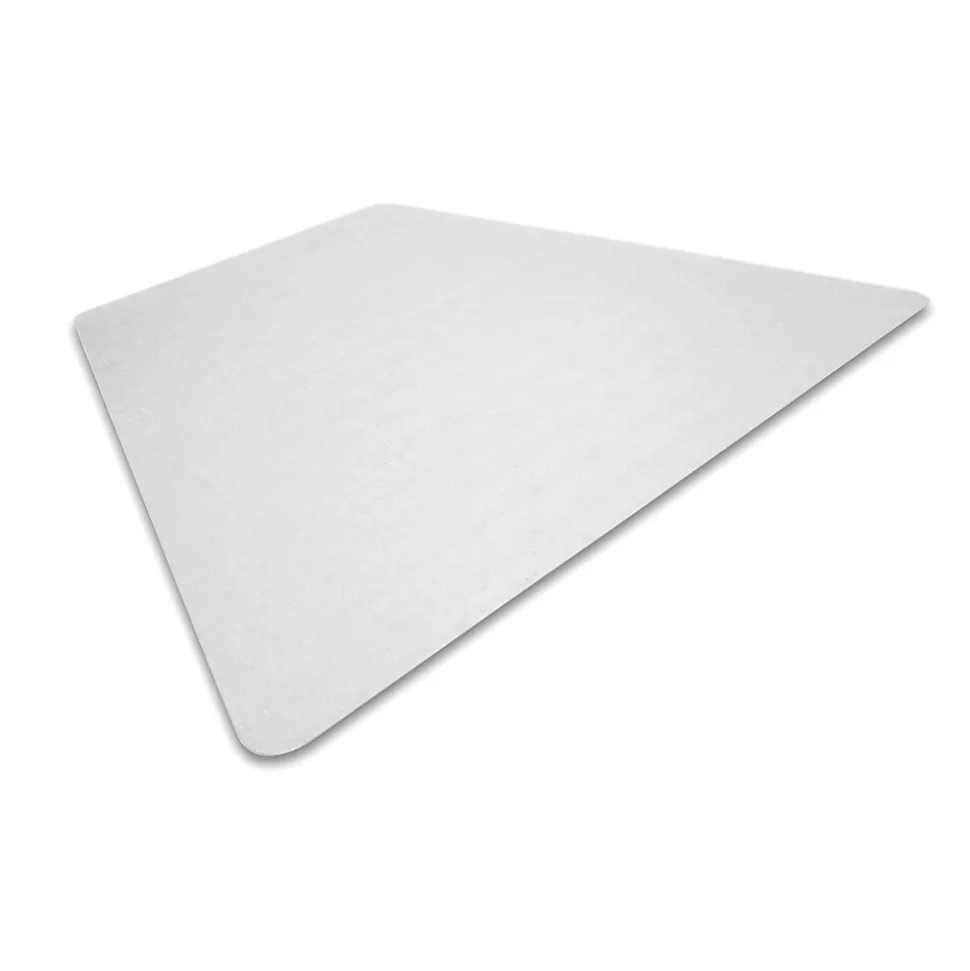 Floortex Ultimat Carpet Chair Mat, 48" x 60", Designed for Low/Medium-Pile Carpet, Clear Polycarbonate (1115023TR)
