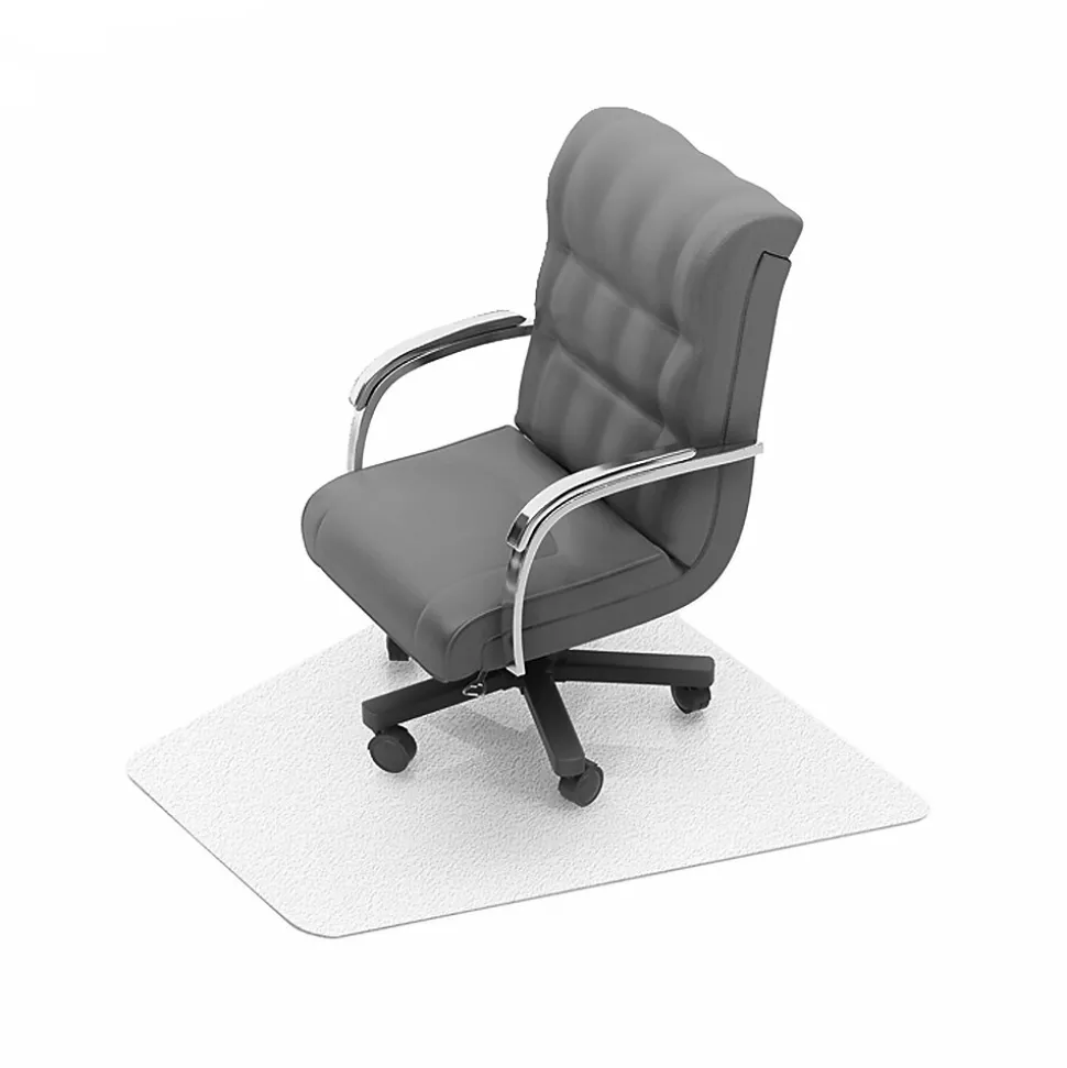 Floortex Ultimat Carpet Chair Mat, 48" x 60", Designed for Low/Medium-Pile Carpet, Clear Polycarbonate (1115023TR)