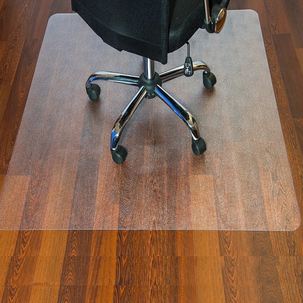 Floortex Ultimat Hard Floor Chair Mat, 48" x 48", Clear Polycarbonate (1212119ER)