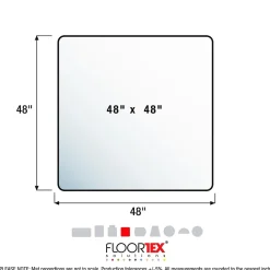 Floortex Ultimat Hard Floor Chair Mat, 48