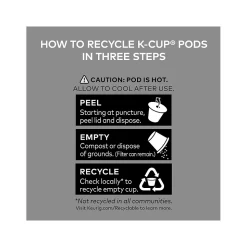 Folgers 100% Colombian Decaf Coffee, Keurig K-Cup Pod, Medium Roast, 96/Carton (5000053359CT)