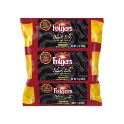 Folgers Black Silk Filter Packs Coffee, Dark Roast, 1.4 oz. Filters, 40 Filters/Carton (SMU00016)