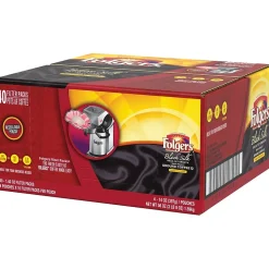 Folgers Black Silk Filter Packs Coffee, Dark Roast, 1.4 oz. Filters, 40 Filters/Carton (SMU00016)