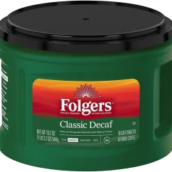 Folgers Classic Decaf Roast Ground Coffee, Medium Roast, 19.2 oz. (SMU30406)