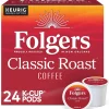 Folgers Classic Roast Coffee, Medium Roast, 0.28 oz. Keurig® K-Cup® Pods, 24/Box (6685)