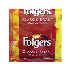 Folgers Classic Roast Coffee Fraction Packs, 0.9 oz., 36/Case
