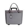 Francine Collection Florence Faux Leather Tote Bag, Gray (FLORLRT-03)