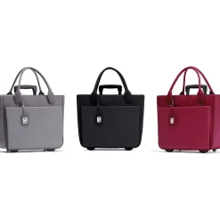 Francine Collection Florence Faux Leather Tote Bag, Gray (FLORLRT-03)