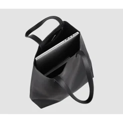 Francine Collections Made Easy Leather 15.6 Laptop Tote, Black (FCTBLKMADE)