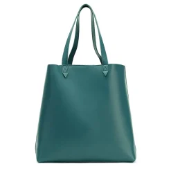 Francine Collections Made Easy Leather 15.6 Laptop Tote, Green (FCTGRMADE)
