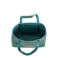 Francine Collections Made Easy Leather 15.6 Laptop Tote, Green (FCTGRMADE)