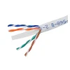 250FT Cat6 Bulk Bare Copper Ethernet Cable, UTP, Solid, Riser Rated (CMR), 500MHz, 23AWG - White
