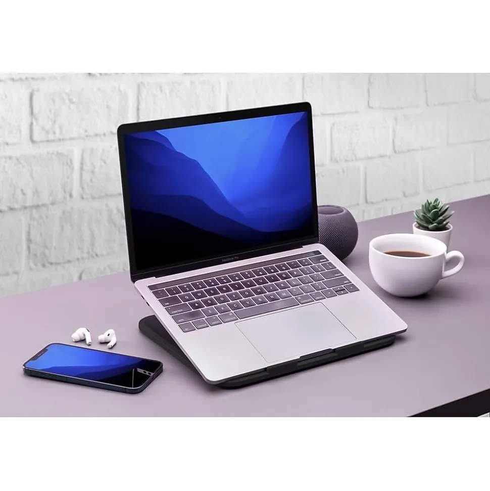 Function101 Elevate 10.94" x 10" Plastic Laptop Stand, Black (F101-ELBLK)