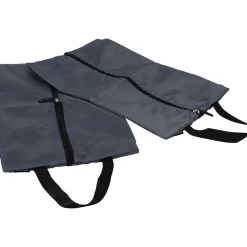 G Force 9" 2-Piece Nylon Travel Pouch Set, Gray/Black (6064)