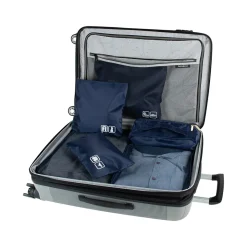 G Force 6-Piece Fabric Travel Pouch Set, Water Resistant, Midnight (27105-MIDNIGHT)