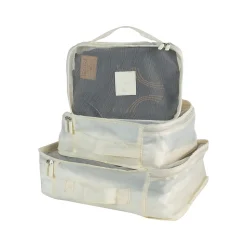 G Force 6-Piece Fabric Travel Pouch Set, Water Resistant, Cashmere (27105-CASHMERE)