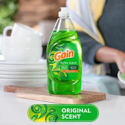 Gain Ultra Liquid Dish Soap, Original Scent, 38 oz. (74346)