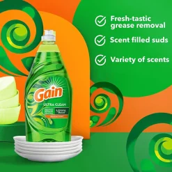 Gain Ultra Liquid Dish Soap, Original Scent, 38 oz. (74346)