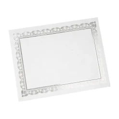 Gartner Studios Certificates, 8.5" x 11", White/Silver, 15/Pack (74938)