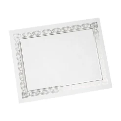 Gartner Studios Certificates, White/Silver, 15/Pack (74938)