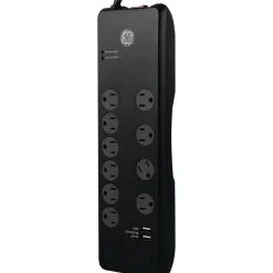 GE 10 Outlet Surge Protector, 6' Cord, 3000 Joules (14096)