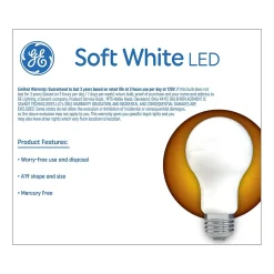 GE 9 Watt Soft White LED General-Purpose Bulb, 2/Pack (93109032)