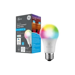 GE Cync Wi-Fi 60W Equivalent A19 LED Smart Light Bulb, Full-Color (93128981)