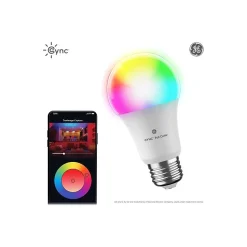GE Cync Wi-Fi 60W Equivalent A19 LED Smart Light Bulb, Full-Color (93128981)