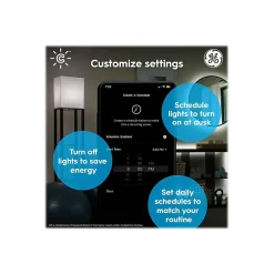 GE Cync Wi-Fi 60W Equivalent A19 LED Smart Light Bulb Soft White, 2/Pack (93128963)