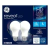 GE Reveal 8 Watt Warm White LED General-Purpose Bulb, 2/Pack (93129441)