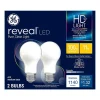 GE Reveal HD+ 11 Watt White LED General-Purpose Bulb, 2/Pack (46657)