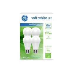 GE 10.5-Watt Soft White LED General-Purpose Bulb, 4/Pack (93131064)