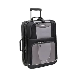 Geoffrey Beene 20" Carry-On Suitcase, 2-Wheeled, Black/Gray (GB224-21)