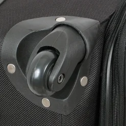 Geoffrey Beene Brentwood 3-Piece Spinner Luggage Set, Black (GB866-3)