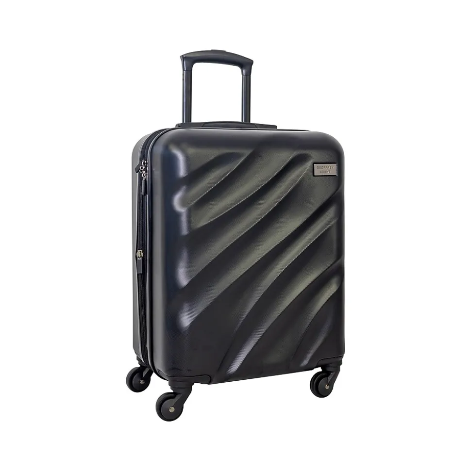 Geoffrey Beene Hardside Spinner Luggage Set, Black (GB23-2)