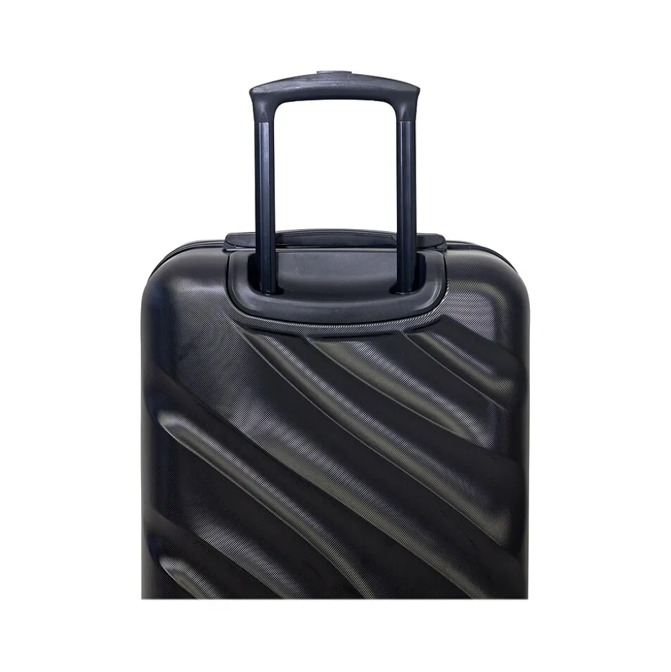 Geoffrey Beene Hardside Spinner Luggage Set, Black (GB23-2)