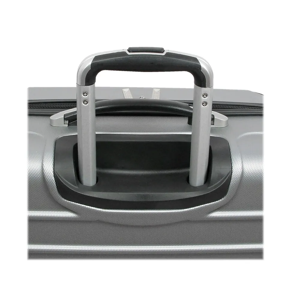 Geoffrey Beene 2-Piece Hardside Spinner Luggage Set, Silver (GB2758-2)